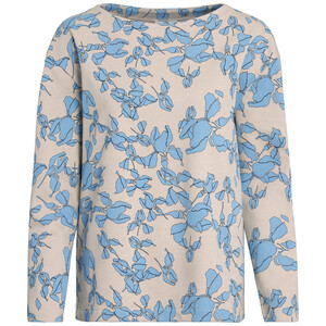 Damen Sweatshirt mit Blumen-Print HELLBLAU / BEIGE