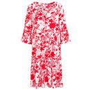 Bild 1 von Damen Kleid mit floralem Muster WEISS / ROT