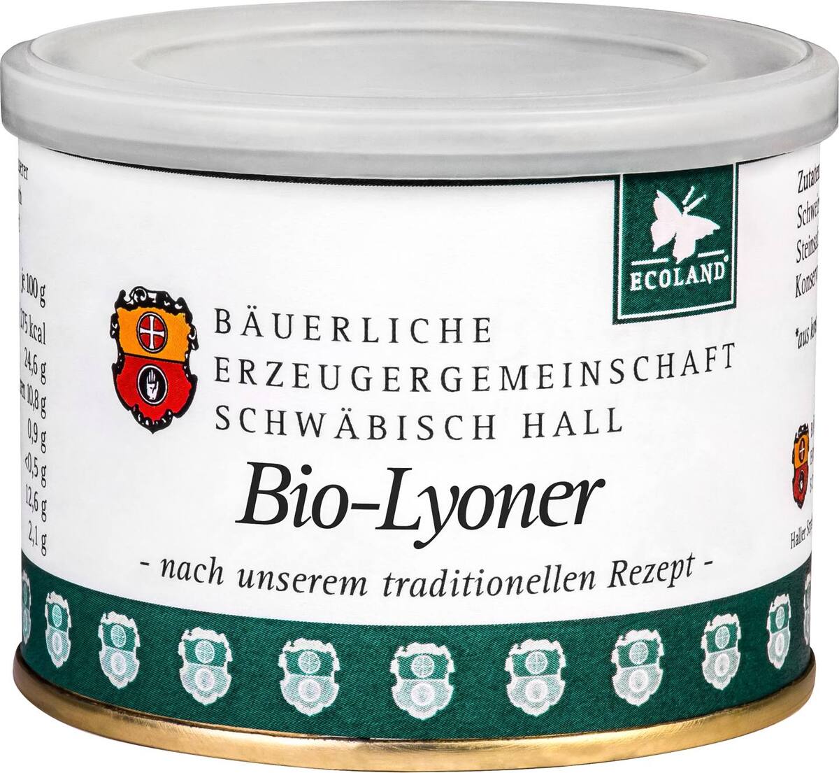 Bild 1 von BÄUERLICHE ERZEUGER SHA Echt Hällische Bio-Lyoner, 200-g-Dose