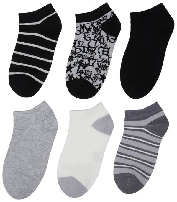 Bild 2 von HIP&HOPPS® Kinder-Sneakersocken, 6 Paar