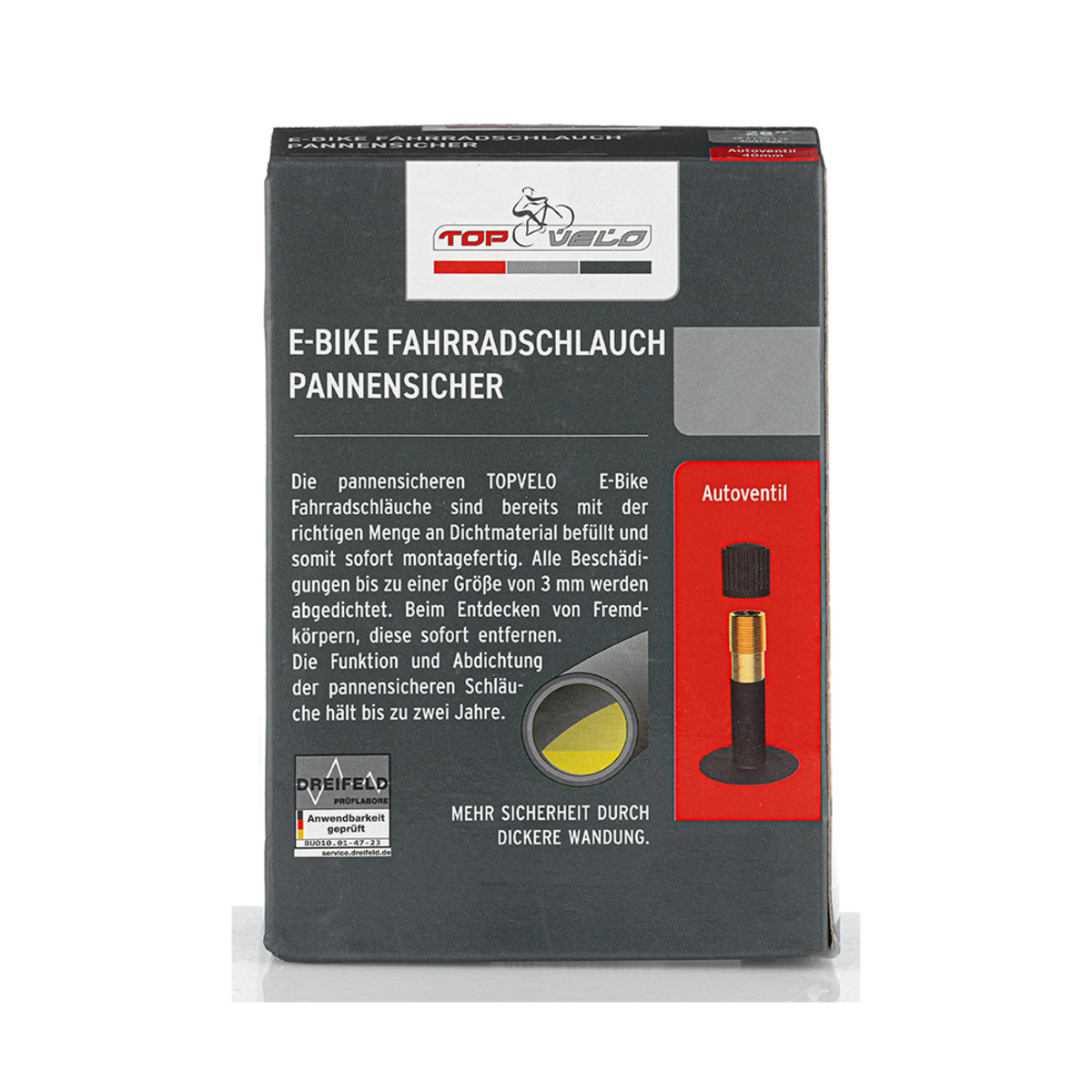 Bild 2 von 29" E-Bike-Schlauch "pannensicher" mit Autoventil