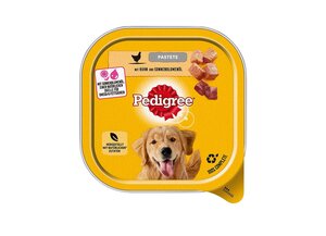 Pedigree Pastete mit Huhn + Sonnenblumenöl Schale 300g