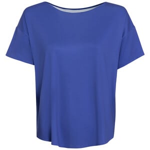 Damen Sport T-Shirt unifarben BLAU