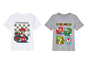 Super Mario Brothers Kleinkinder Kinder Jungen T-Shirt mit Rundhalsausschnitt