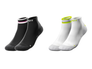 CRIVIT Damen Fahrradsocken, 2 Paar, mit SmartStep-Fußbett