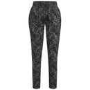 Bild 1 von Damen Jogpants mit Allover-Muster SCHWARZ