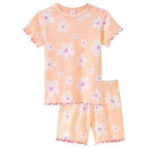 Baby Shorty mit Blumen HELLORANGE