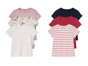 lupilu® Kleinkinder T-Shirts, 3 Stück, mit Baumwolle