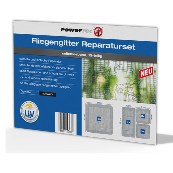 Bild 1 von Powertec Insect Fliegengitter Reparatur-Set 12tlg.