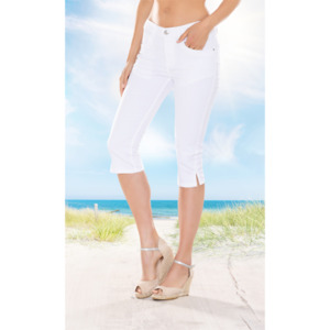 Twill-Capri-Hose 3/4 für Damen