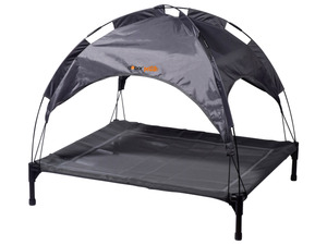 dobar Outdoor Hundelounge mit Sonnenschutz, anthrazit