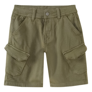 Jungen Cargoshorts mit verstellbarem Bund OLIV