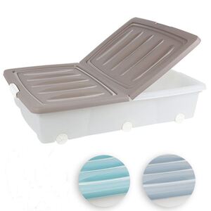 Rollenbox mit Klappdeckel 55L Pastell