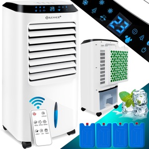 KESSER® 4in1 Mobile Klimaanlage   Fernbedienung   Klimagerät   Ventilator Klimaanlage   10 L Tank   Timer   3 Stufen   Ionisator Luftbefeuchter   Luftkühler