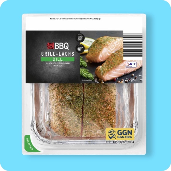 Bild 1 von BBQ Grill-Lachs, Dill oder Mediterran