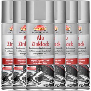 Carfit Alu-Zinklack, Silber 6-er Set