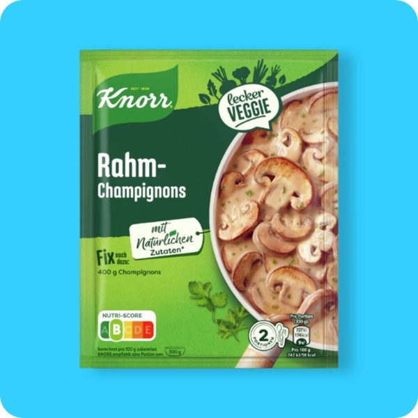 Bild 1 von KNORR®  Fix, Rahm-Champignons oder Chili con Carne