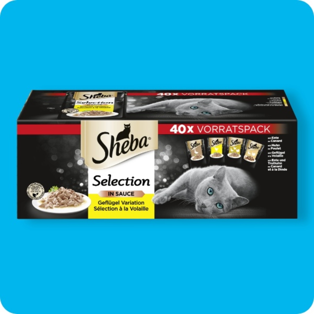 Bild 1 von SHEBA®  Katzennassfutter, Selection in Sauce (Ente