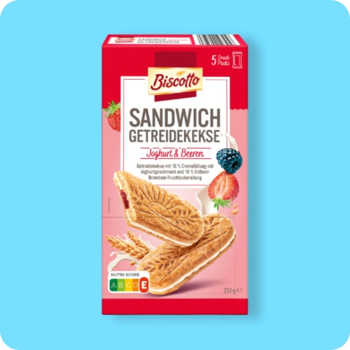 Bild 1 von BISCOTTO Sandwich-Getreidekekse, versch. Sorten