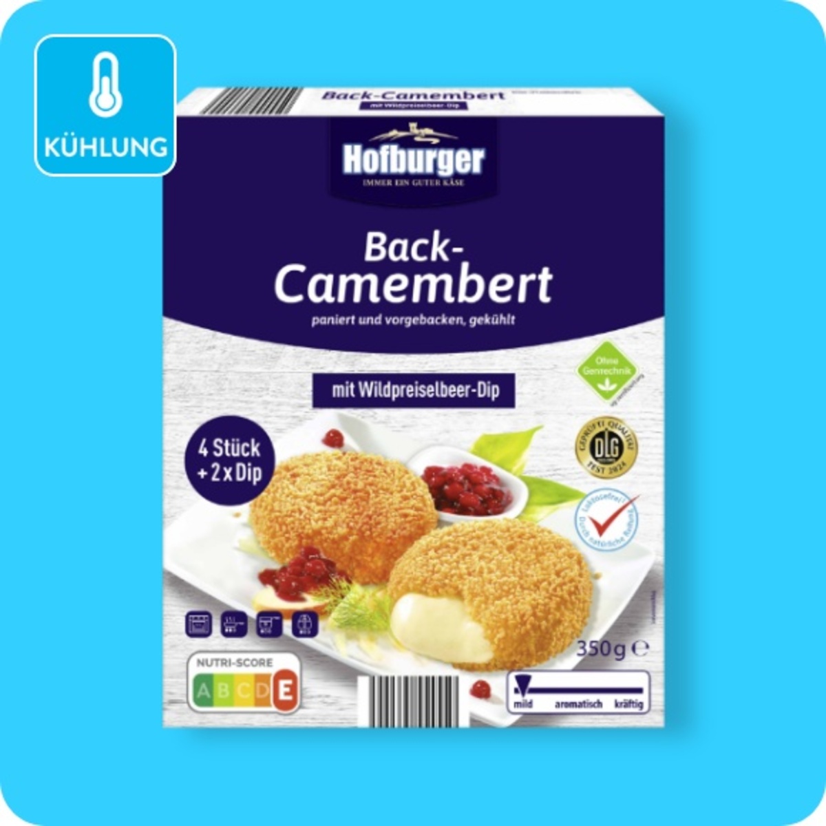 Bild 1 von HOFBURGER Back-Camembert mit Dip, Ohne Gentechnik