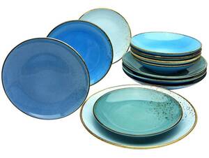 Creatable Tellerset 12-tlg. Nature aqua NATURE COLLECTION