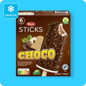 MUCCI Sticks, Choco oder Haselnuss