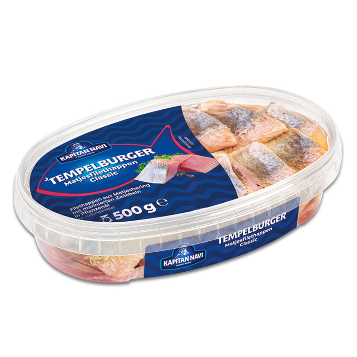 Bild 1 von Kapitan Navi Tempelburger Matjesfilethappen