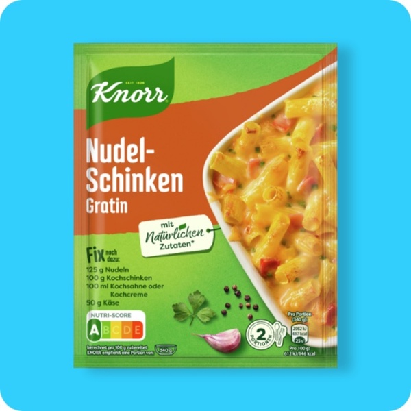 Bild 1 von KNORR®  Fix, Nudel-Schinken-Gratin