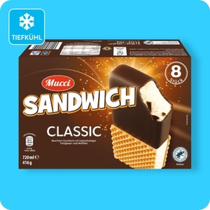 MUCCI Eis-Sandwich, Classic oder Fürst-Pückler-Art