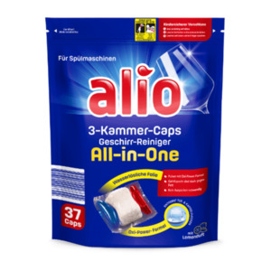 ALIO Geschirr-Reiniger 3-Kammern-Caps All-In-One 14g