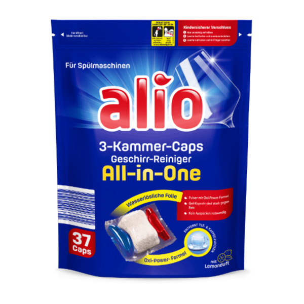 Bild 1 von ALIO Geschirr-Reiniger 3-Kammern-Caps All-In-One 14g