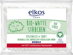 Elkos Bio-Wattestäbchen Nachfüllpack 160ST