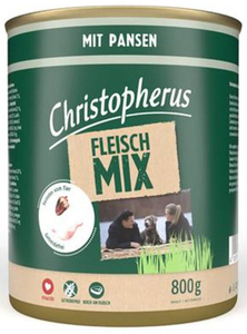 Christopherus Hundefutter Fleisch-Mix Pansen 800 g