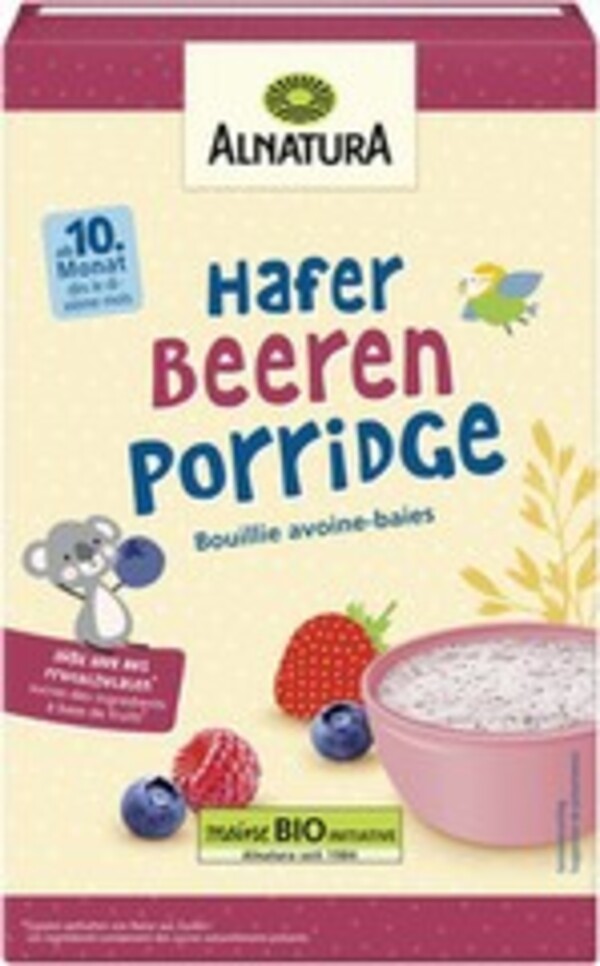 Bild 1 von Alnatura Bio Hafer Beeren Porridge ab 10.Monat 250G