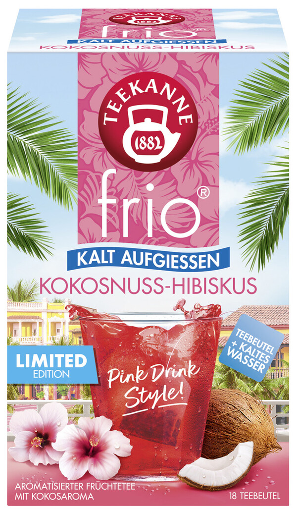 Bild 1 von Teekanne Frio Hibiskus-Kokosnuss 18ST 45G