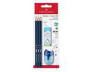 Bild 1 von Bleistift Set HB 5tlg+Rad. & Spitzer 3f