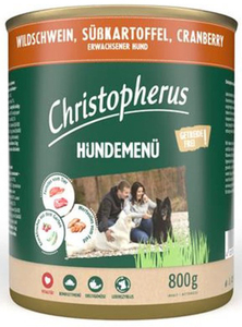 Christopherus Hundefutter Wildschwein Süßkartoffel & Cranberries 800 g