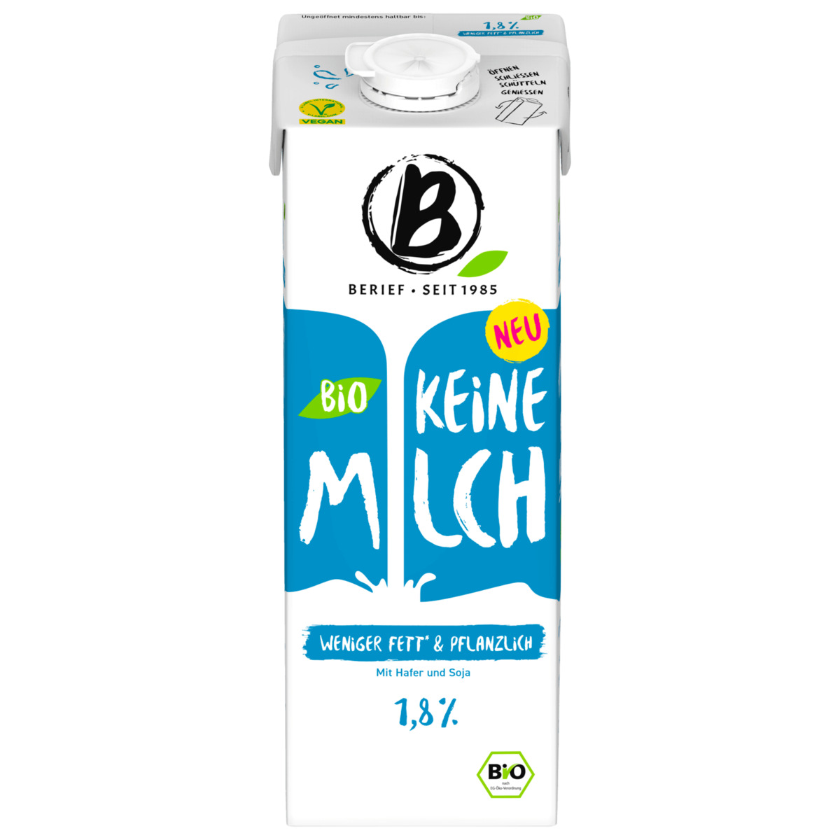 Bild 1 von Berief Bio Keine Milch 1,8% 1l