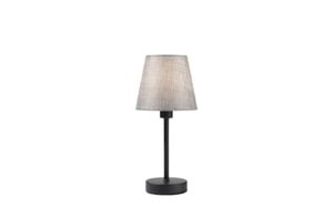 Tischlampe Fibo, schwarz/grau, 32 cm