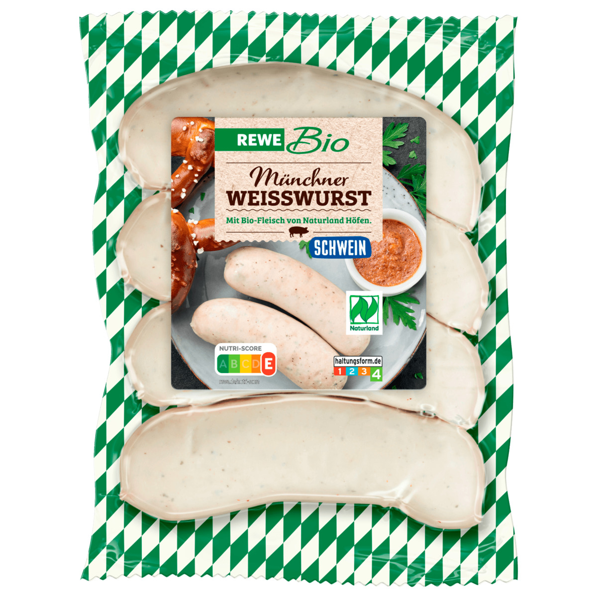 Bild 1 von REWE Bio Naturland Münchner Weisswurst 280g