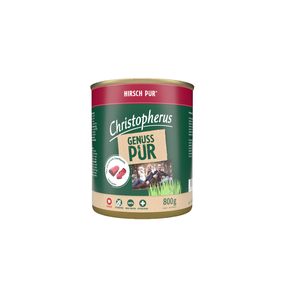 Christopherus Pur Adult Hirsch Hundefutter 800g