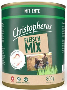 Christopherus Hundefutter Fleisch-Mix Ente 800 g