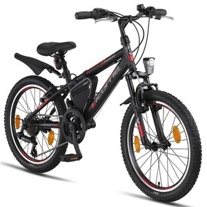 Licorne Bike Guide Premium Mountainbike in 20, 24 und 26 Zoll - Fahrrad für Mädchen, Jungen, Herren und Damen - Shimano 21 Gang-Schaltung, Kinderfahrrad, Kinder