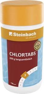 Steinbach Poolpflege organische Chlortabs 1 kg Tabletten, langsam löslich