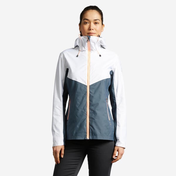 Bild 1 von Regenjacke Segeln Damen wasserdicht 100 grau/weiss