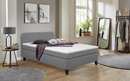 Bild 1 von Boxspringbett BX2410 Joliet, grau, 140 x 200 cm