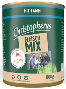 Christopherus Hundefutter Fleisch-Mix Lamm 800 g