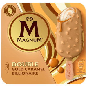 Magnum Eis Double Gold Caramel Billionaire 3x85ml