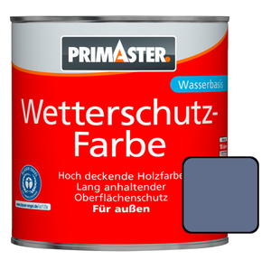 Primaster Wetterschutzfarbe 2,5 L taubenblau