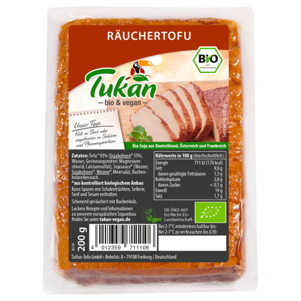 Bild 1 von Tukan Bio Räuchertofu vegan 200g